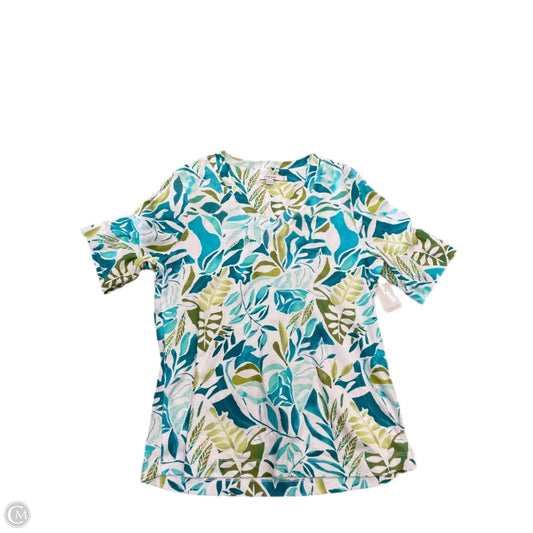 Top Short Sleeve By Chicos In Floral Print, Size: M