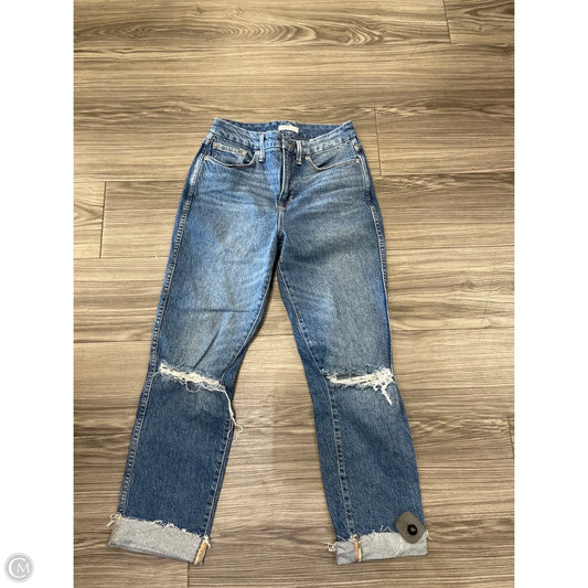 Jeans Straight By Good American In Blue, Size: 0