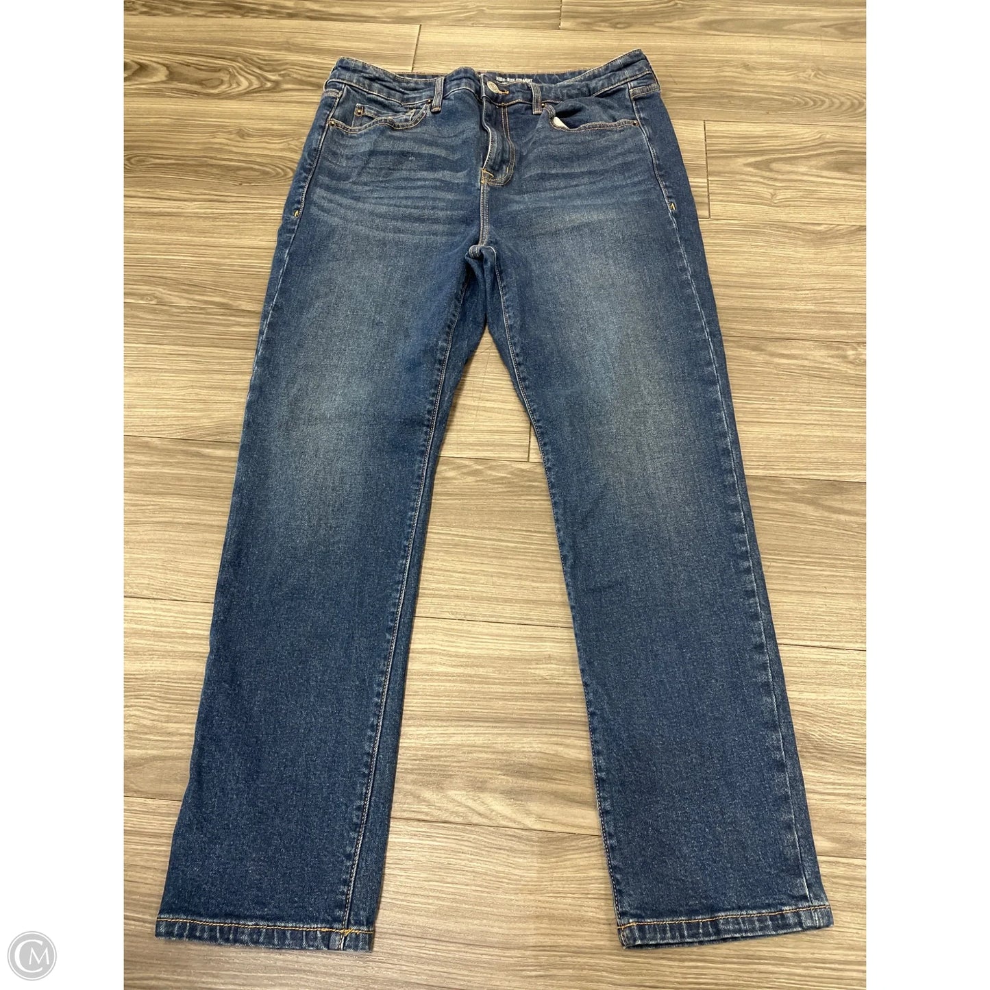 Jeans Straight By Torrid In Blue Denim, Size: 10