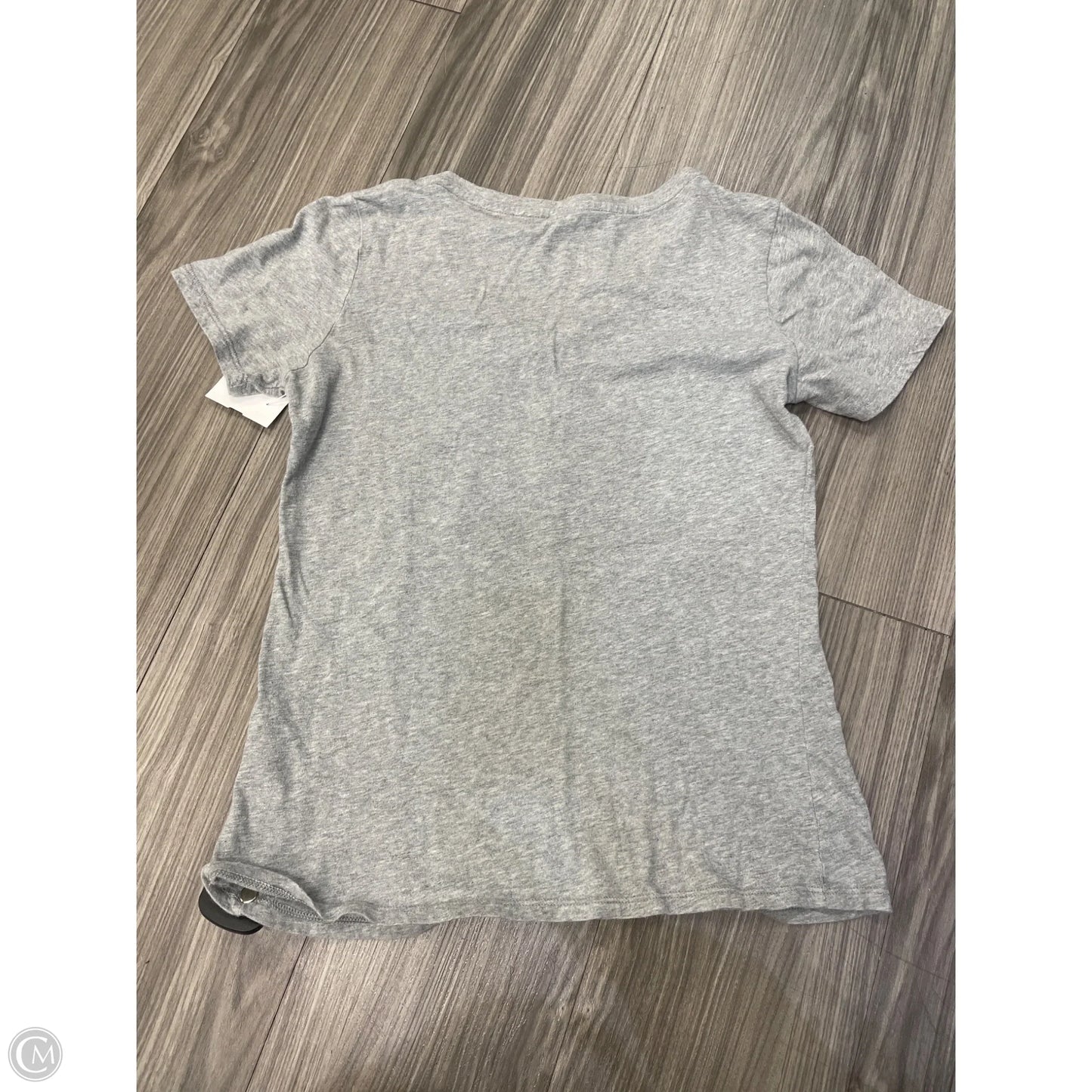Top Short Sleeve By Nike In Grey & Pink, Size: M