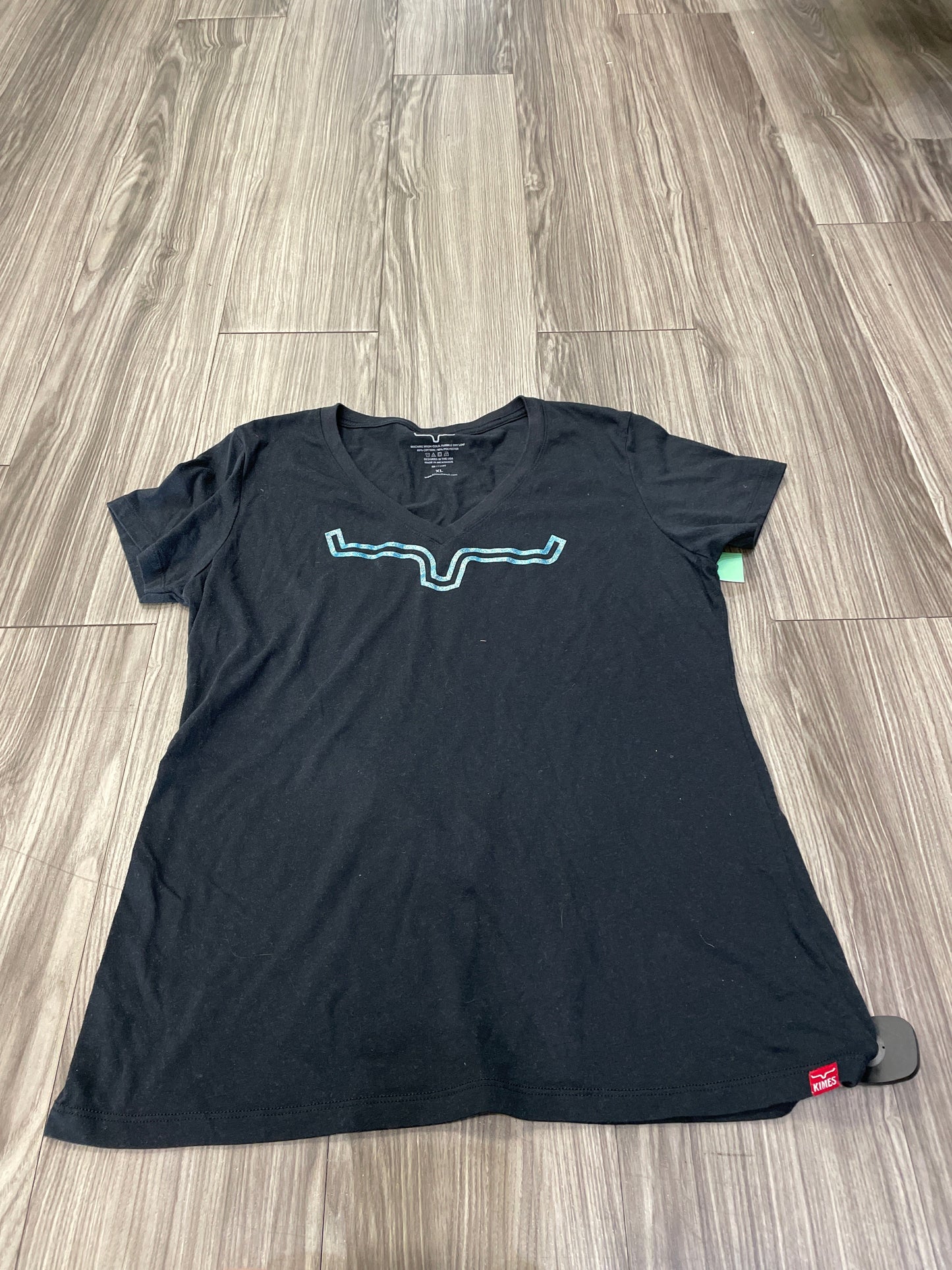 Top Short Sleeve By Clothes Mentor In Black, Size: Xl