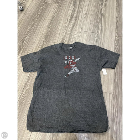 Top Short Sleeve By Clothes Mentor In Grey, Size: 2x