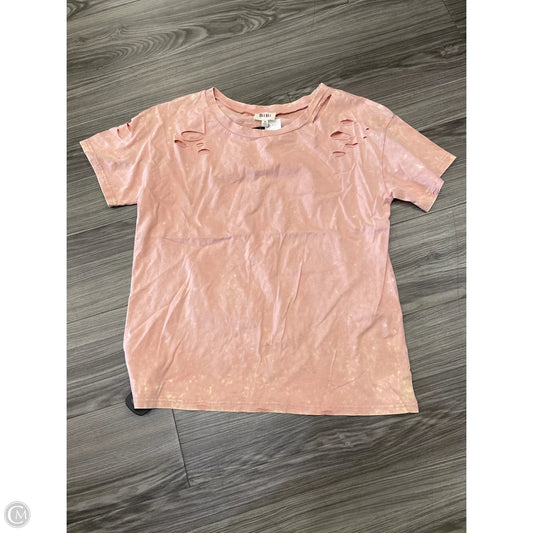 Top Short Sleeve By Bibi In Pink, Size: M