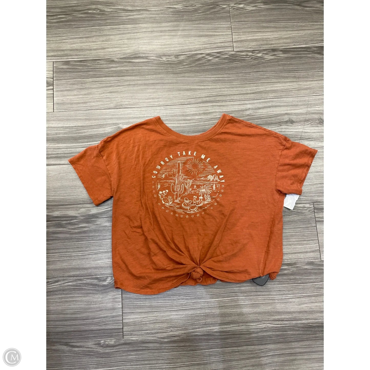 Top Short Sleeve By Clothes Mentor In Orange, Size: Xl