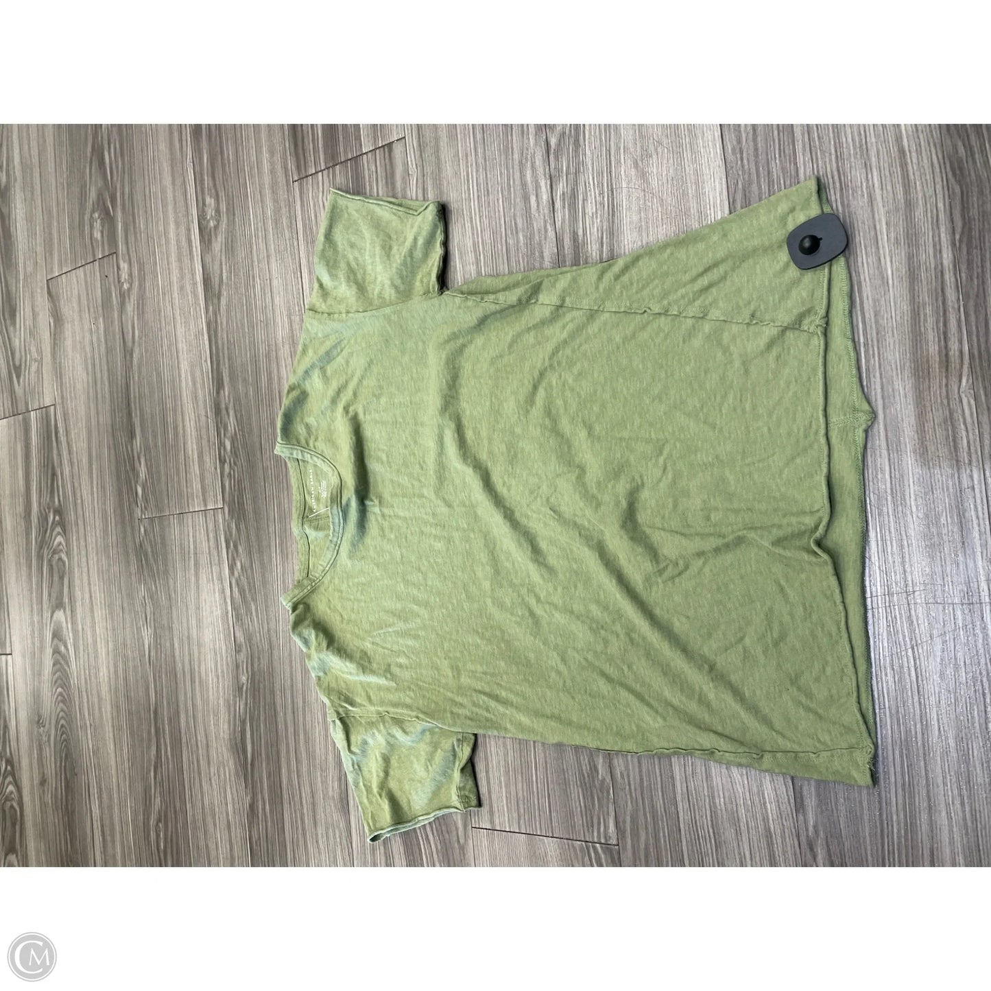 Top Short Sleeve By American Eagle In Green, Size: Xs