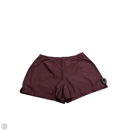 Athletic Shorts By Nike In Maroon, Size: Xl