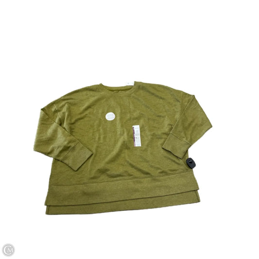 Sweatshirt Crewneck By Time And Tru In Green, Size: 2x
