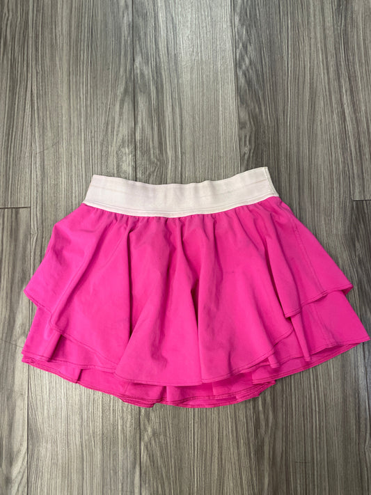Athletic Skort By Lululemon In Pink, Size: 4