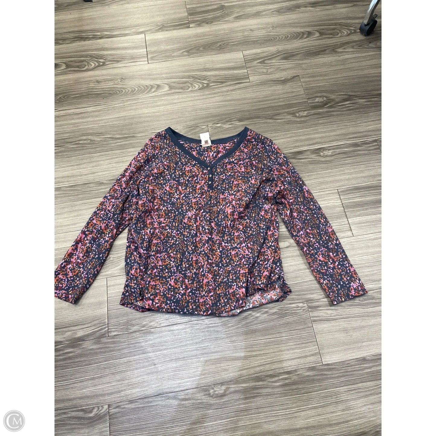 Top Long Sleeve By Terra & Sky In Multi-colored, Size: 2x