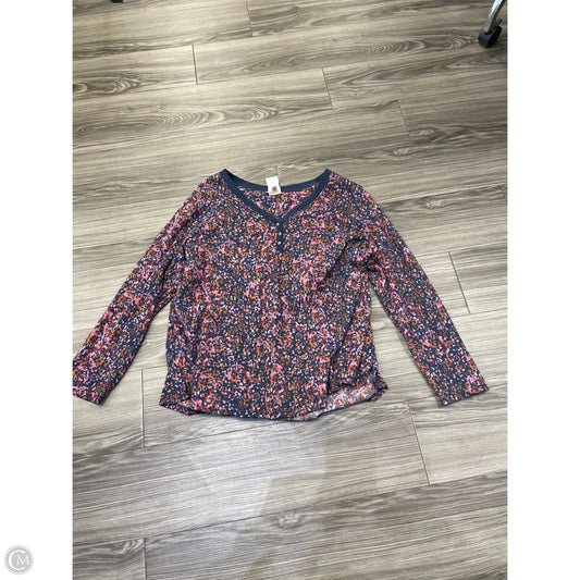 Top Long Sleeve By Terra & Sky In Multi-colored, Size: 2x