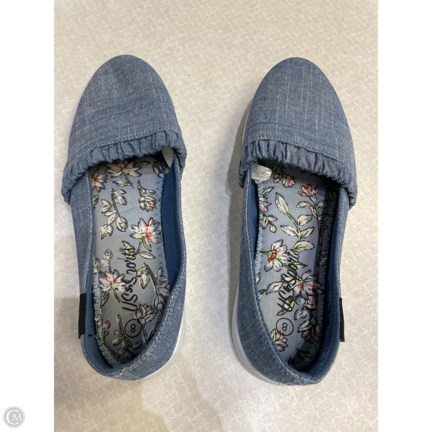 Shoes Flats By Clothes Mentor In Blue, Size: 8