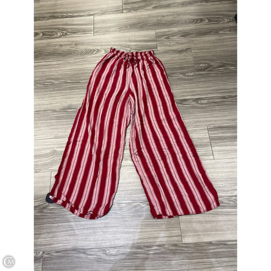 Pants Wide Leg By American Eagle In Red, Size: S