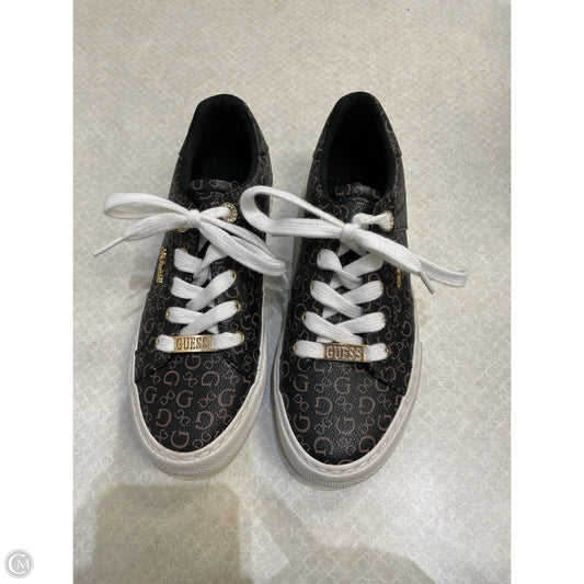 Shoes Sneakers By Guess In Black, Size: 7