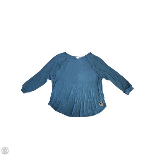 Top Long Sleeve By Lc Lauren Conrad In Teal, Size: 3x