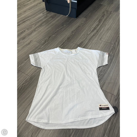Top Short Sleeve By Champion In White, Size: 2x