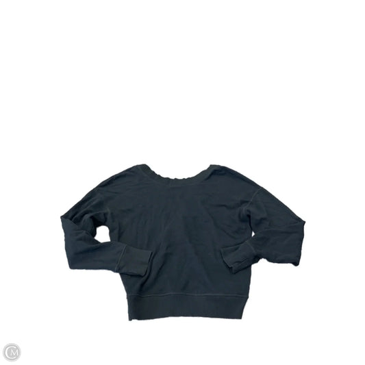 Athletic Top Long Sleeve Crewneck By Aerie In Black, Size: M