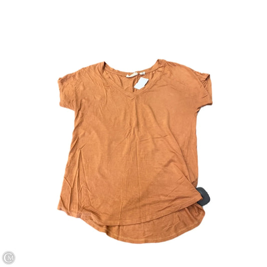 Top Short Sleeve Basic By Christian Siriano In Orange, Size: Xs
