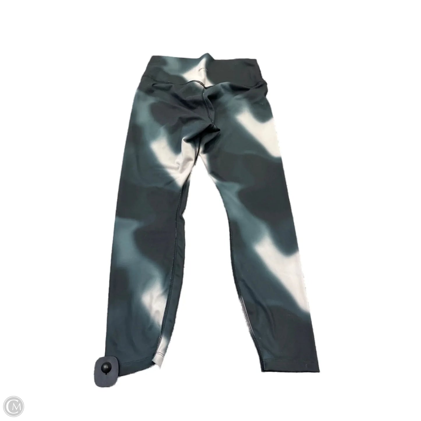 Athletic Leggings By Nike In Tie Dye Print, Size: L