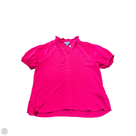 Top Short Sleeve Basic By Cece In Pink, Size: M