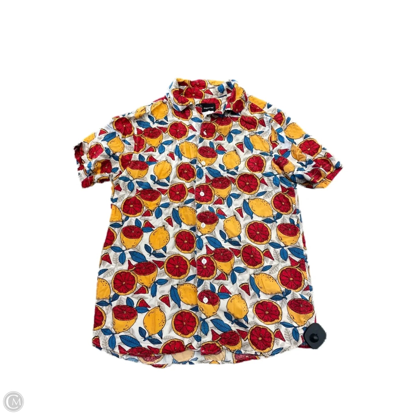 Top Short Sleeve By Clothes Mentor In Multi-colored