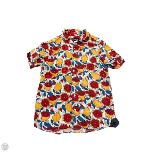 Top Short Sleeve By Clothes Mentor In Multi-colored