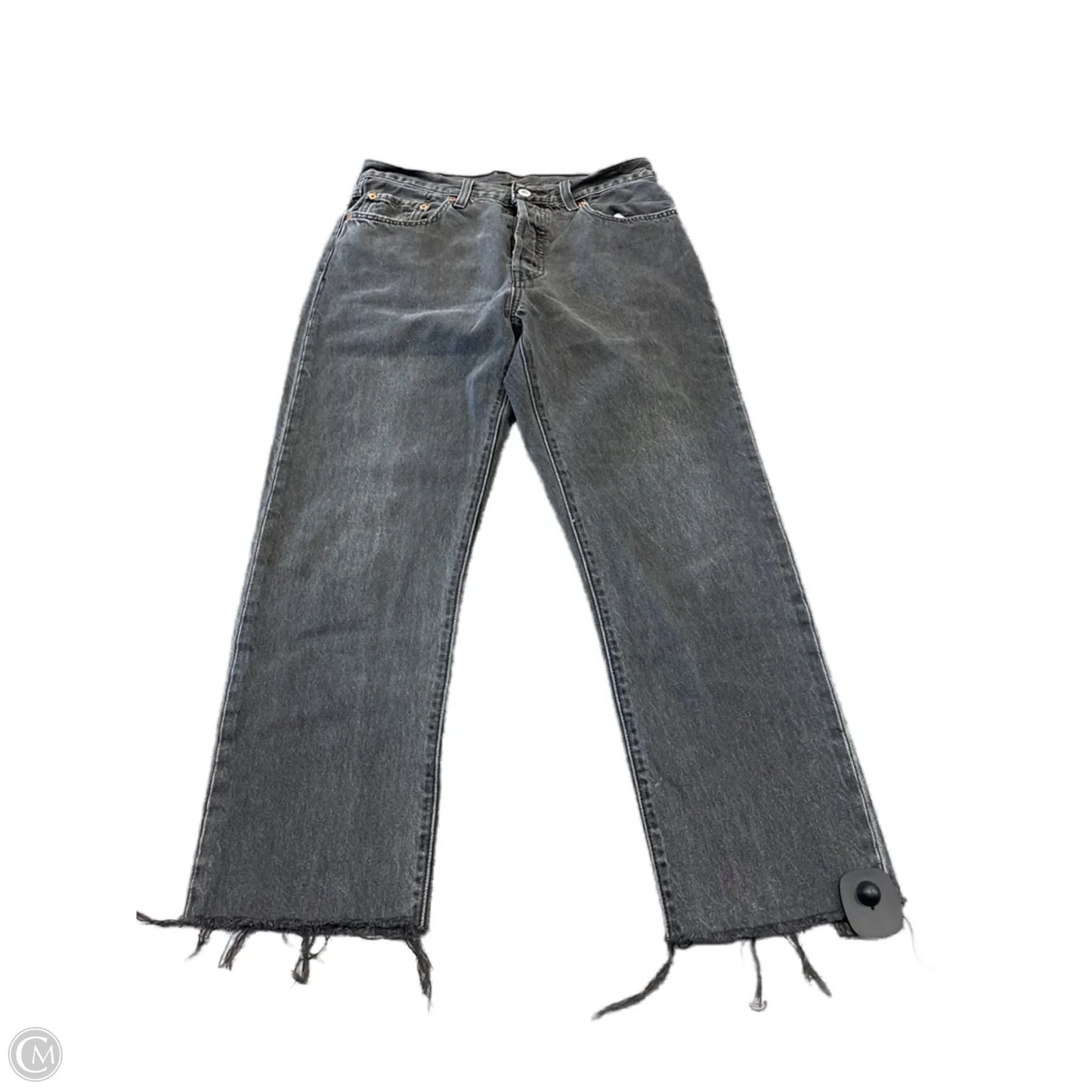 Jeans Boyfriend By Levis In Black, Size: 8
