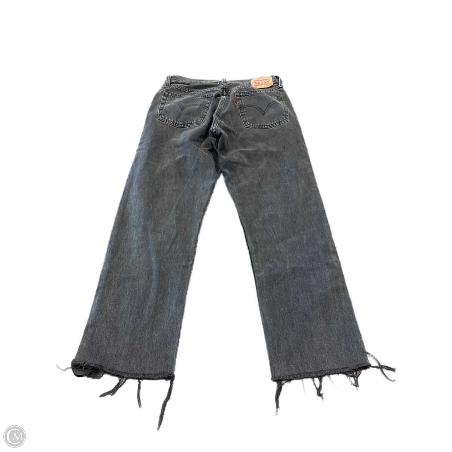 Jeans Boyfriend By Levis In Black, Size: 8