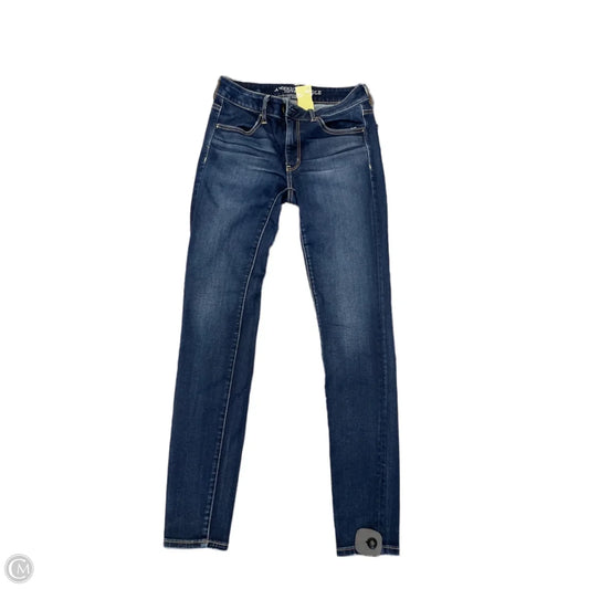Jeans Skinny By American Eagle In Blue, Size: 6