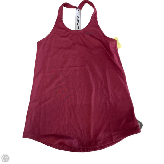 Athletic Tank Top By Nike In Red, Size: Xs