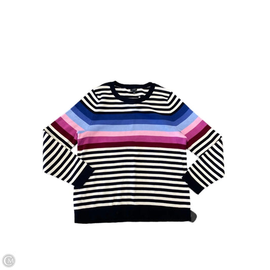 Sweater By Talbots In Striped Pattern, Size: Xl