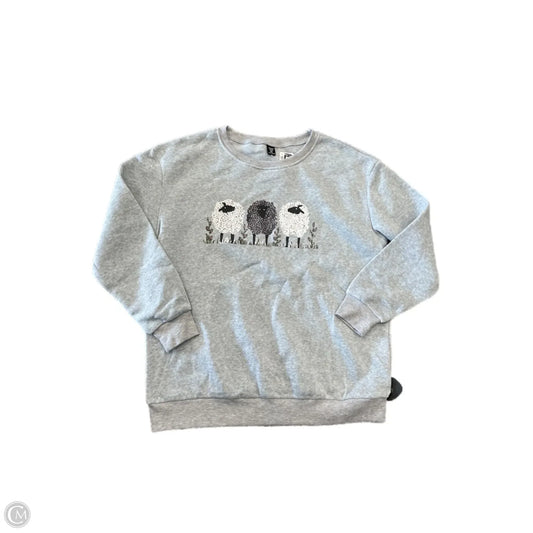 Sweatshirt Crewneck By Shein In Grey, Size: Xl