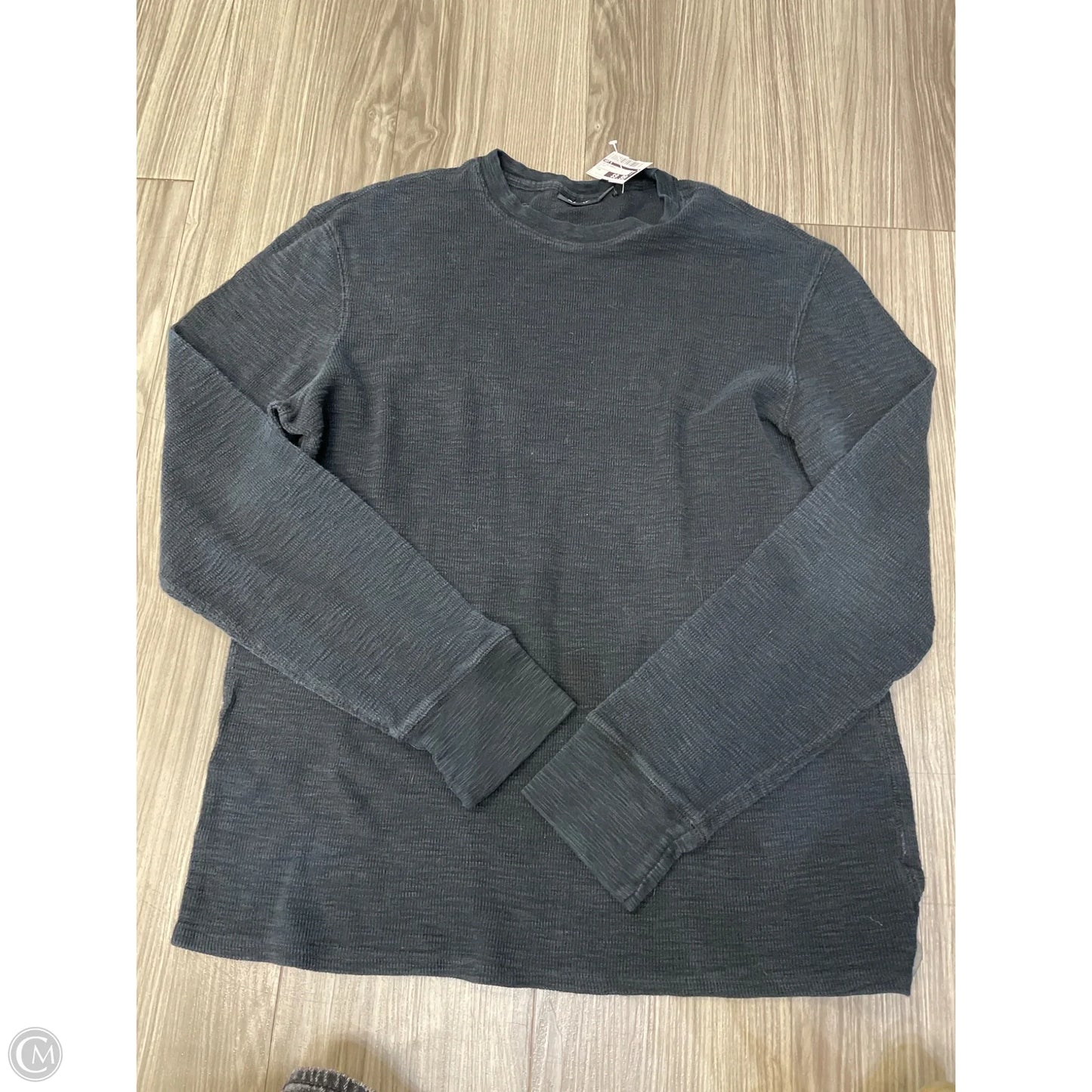 Top Long Sleeve Basic By Apt 9 In Black, Size: M