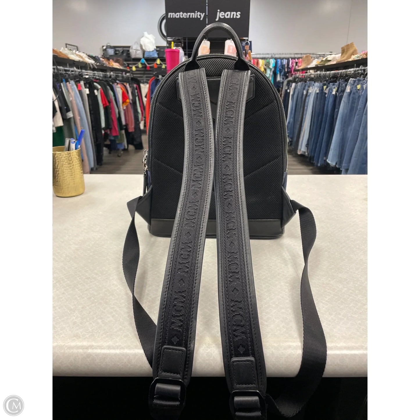 Backpack Luxury Designer By Mcm, Size: Medium