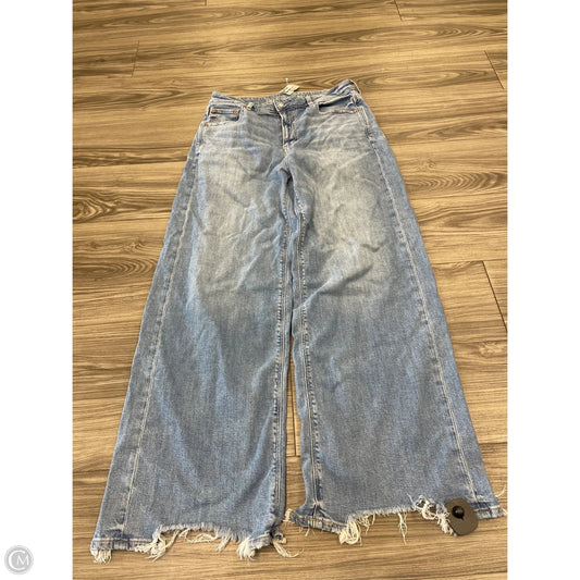 Jeans Wide Leg By American Eagle In Blue, Size: 8
