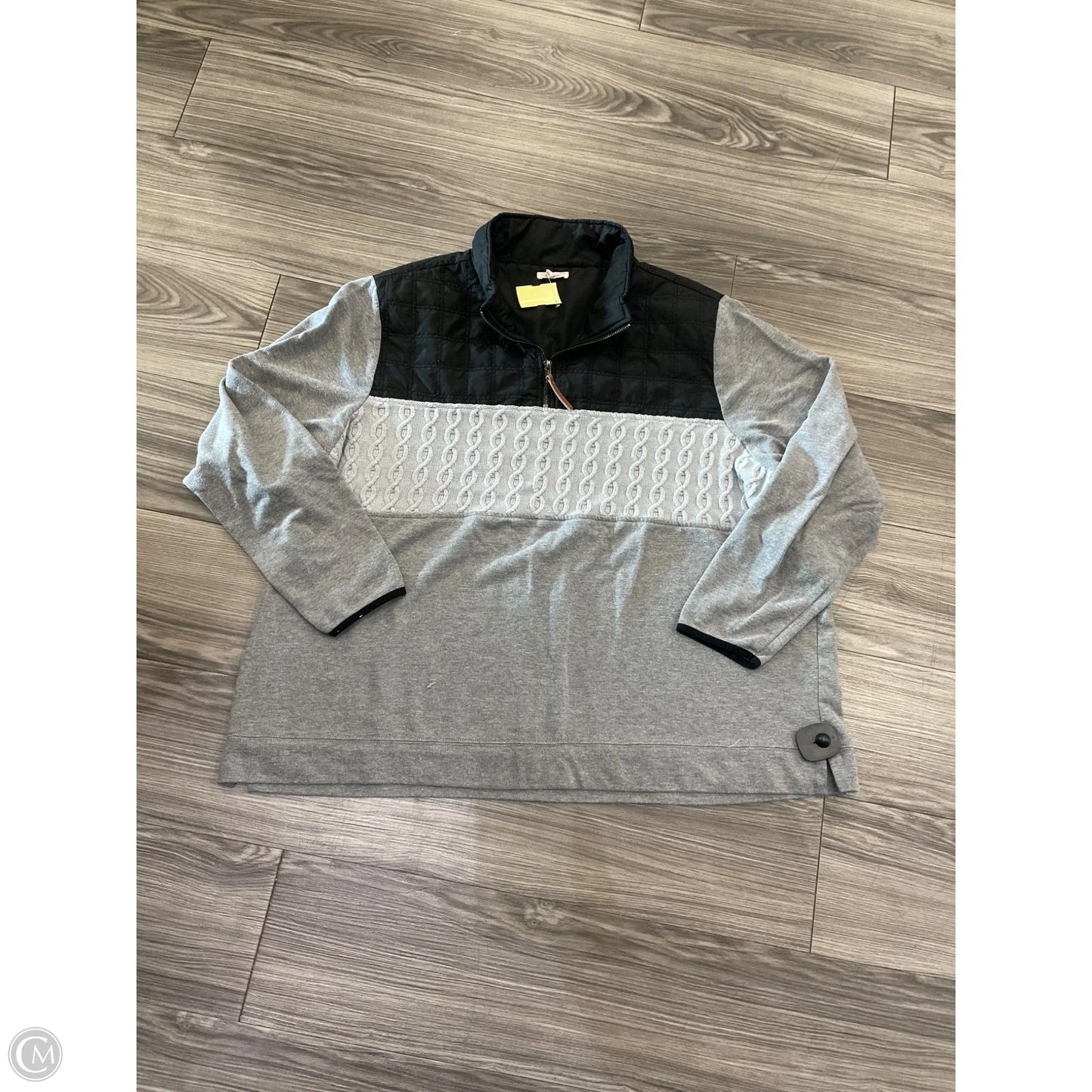Sweatshirt Collar By Maurices In Grey, Size: 3x