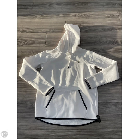 Athletic Sweatshirt Hoodie By Under Armour In White, Size: S