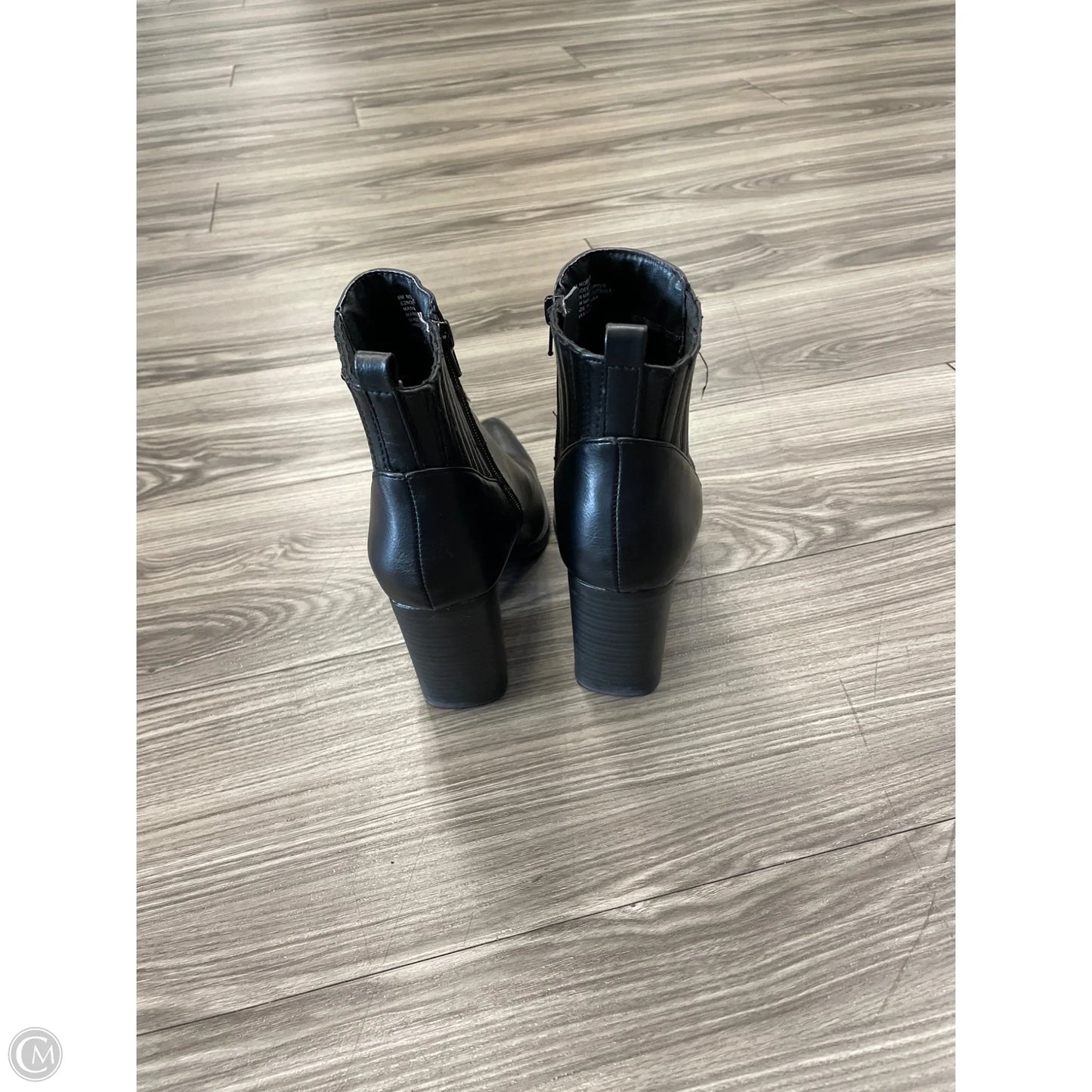 Boots Ankle Heels By Esprit In Black, Size: 8