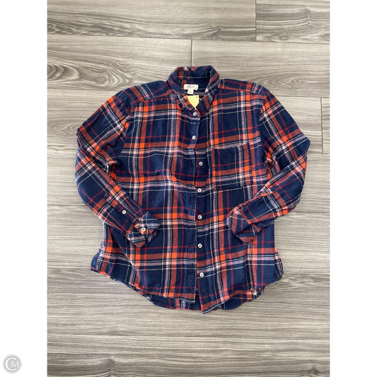 Top Long Sleeve Basic By Style And Company In Navy, Size: L
