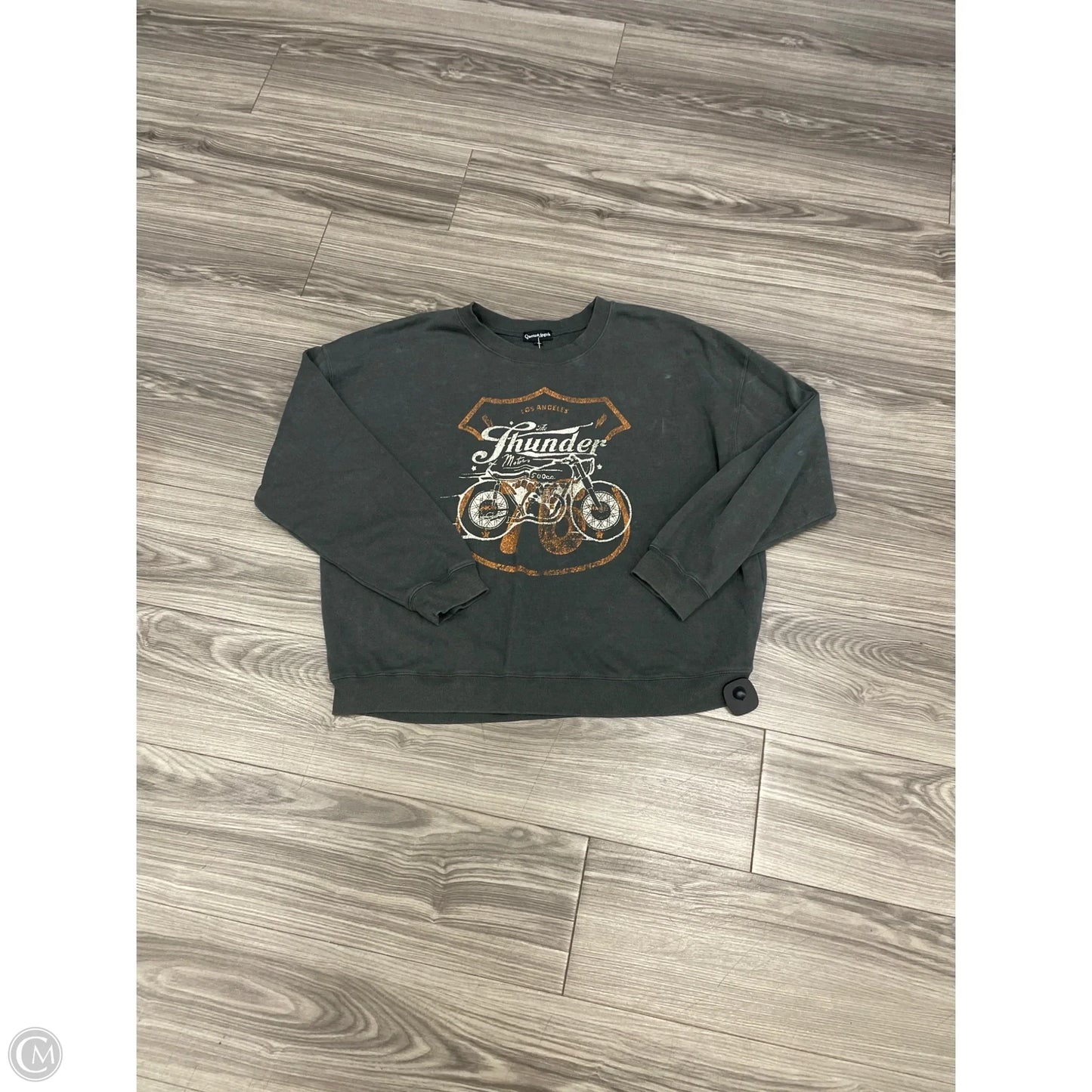 Sweatshirt Crewneck By Clothes Mentor In Grey, Size: Xl