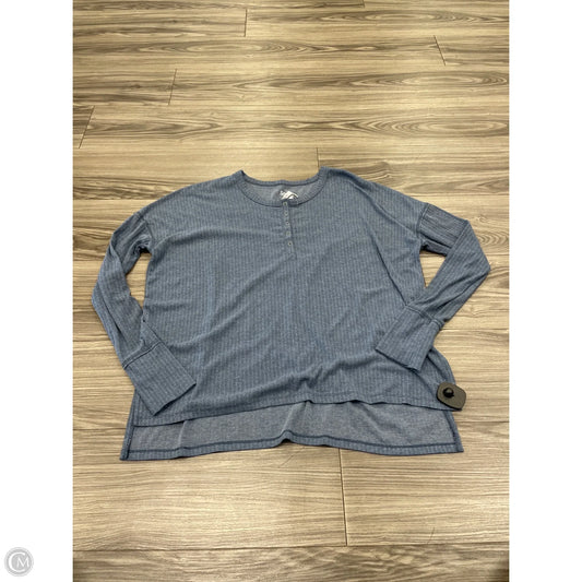 Top Long Sleeve Basic By So In Blue, Size: M