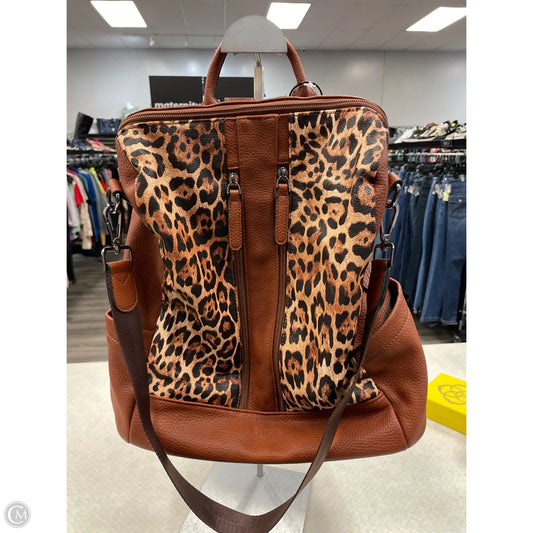 Backpack Leather By Clothes Mentor, Size: Medium