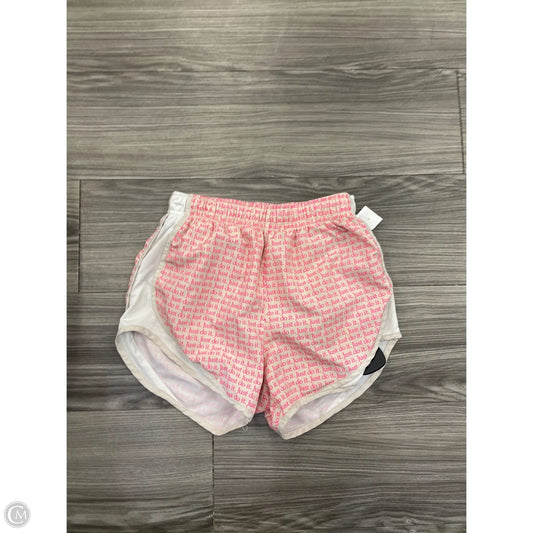 Athletic Shorts By Nike In Pink & Tan, Size: Xs
