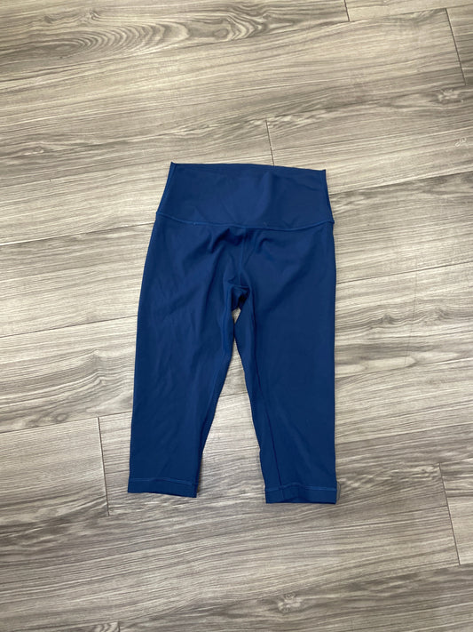 Athletic Capris By Lululemon In Blue, Size: 8
