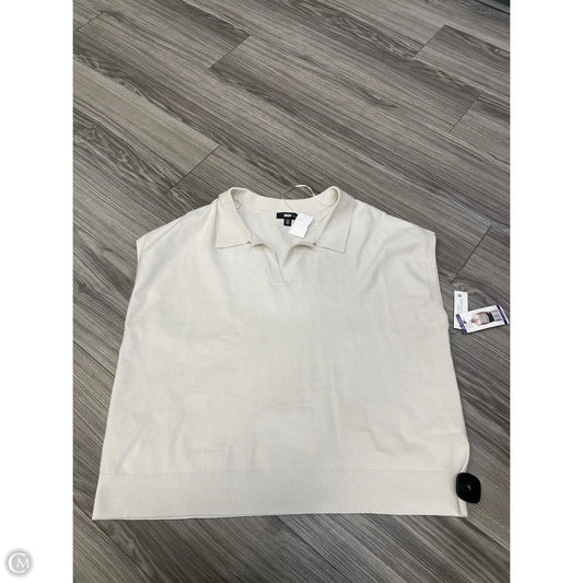 Top Short Sleeve By Dkny In White, Size: Xxl