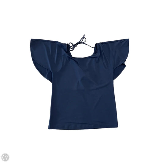 Top Short Sleeve By Ann Taylor In Blue, Size: M
