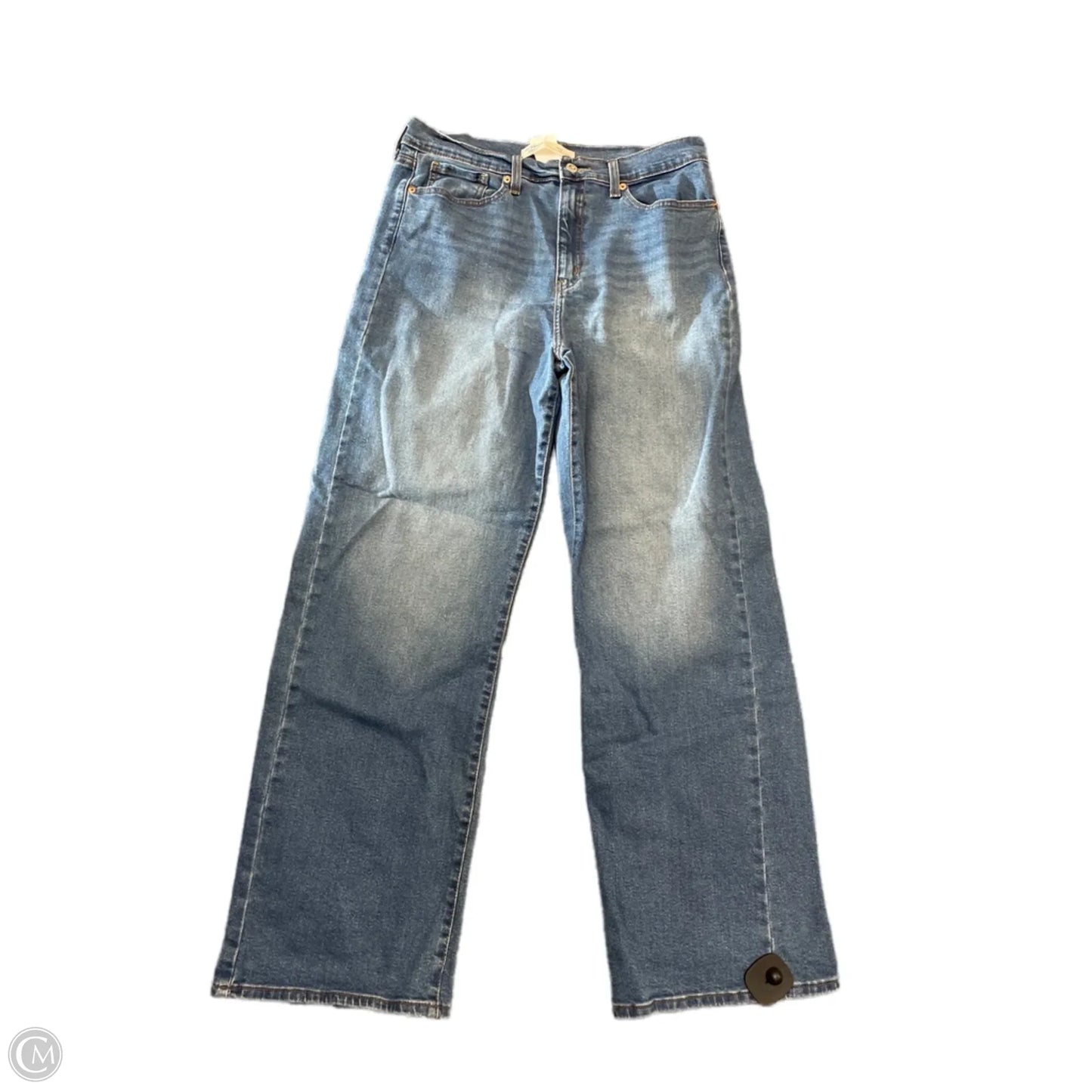 Jeans Straight By Levis In Blue, Size: 12