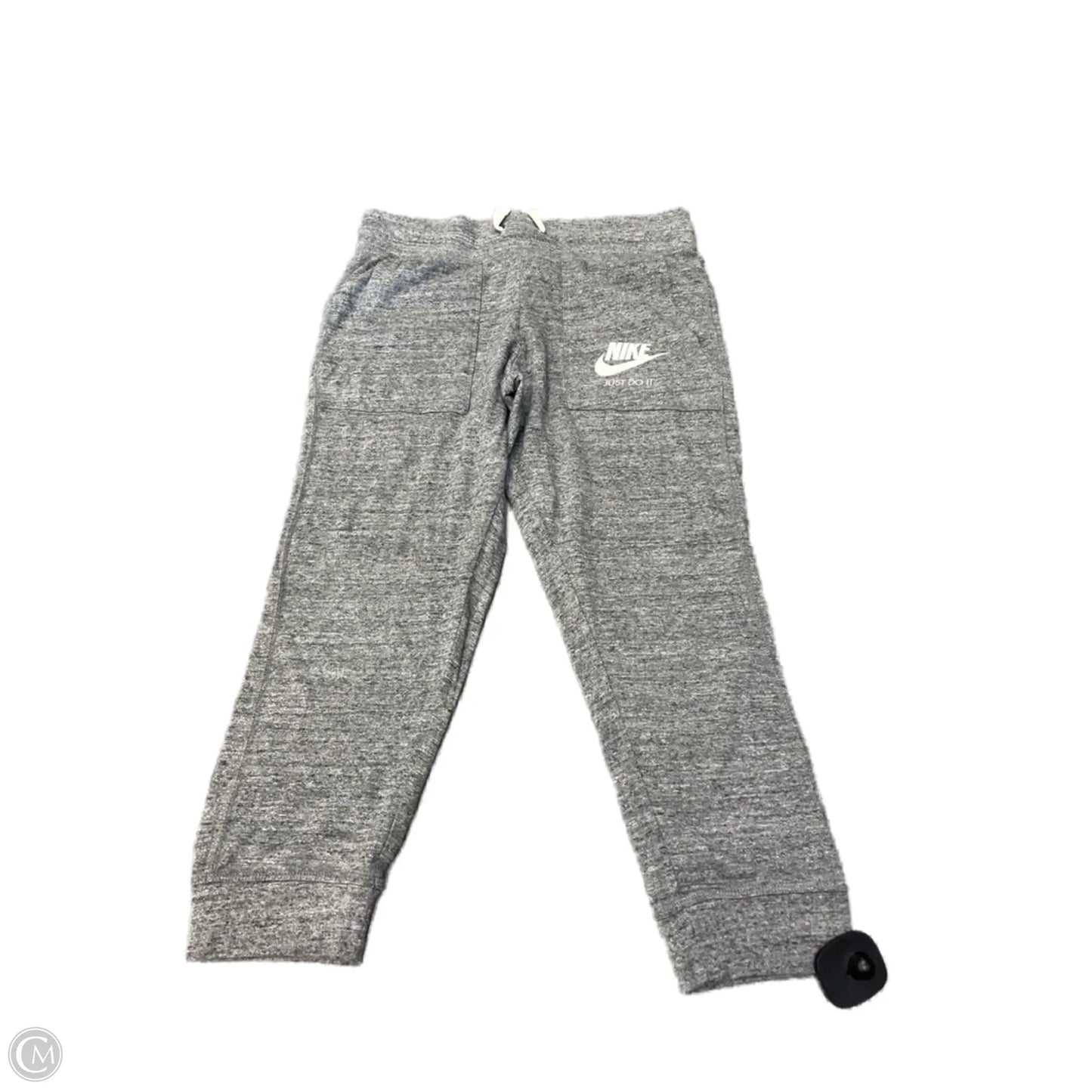 Athletic Capris By Nike In Grey, Size: S