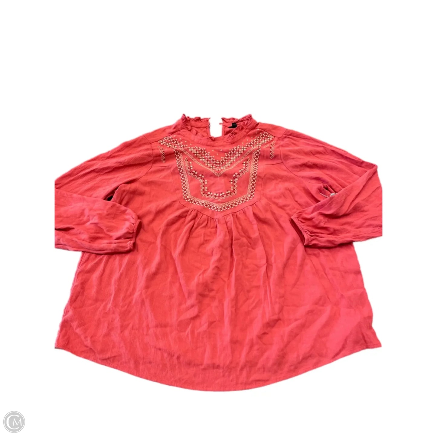 Top Long Sleeve By Torrid In Red, Size: 1x