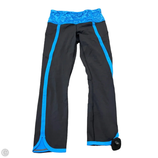 Athletic Capris By Lululemon In Blue, Size: 6
