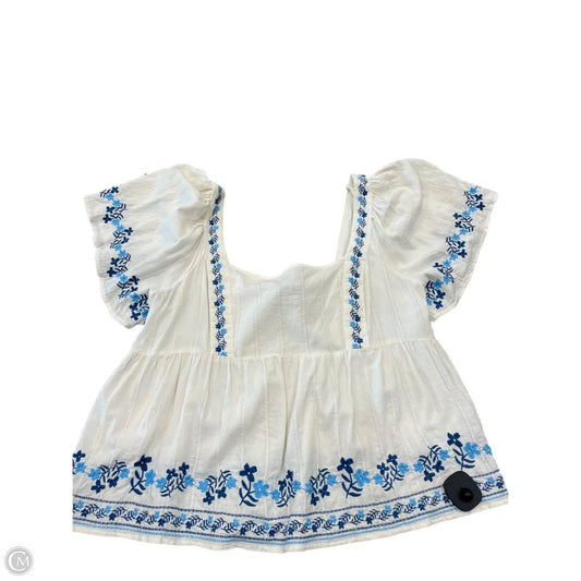 Top Short Sleeve By Old Navy In Tan, Size: Xl